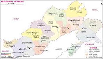 Map of Arunachal Pradesh