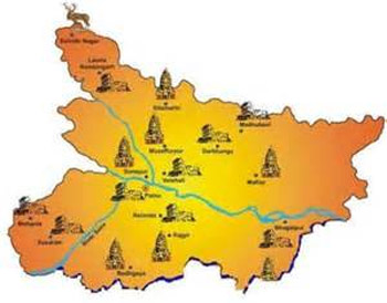 BIHAR TOURIST MAP