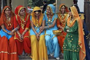 Women in traditional attire