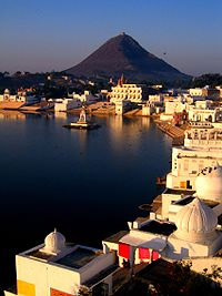 Ghats at Pushkar Lake