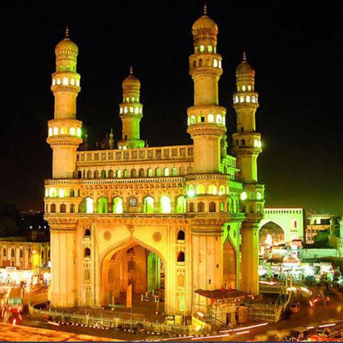 CHAR MINAR  BY NIGHT